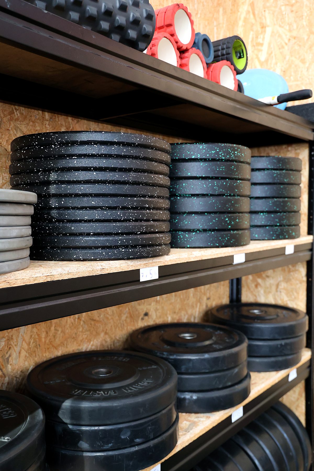 Les disques rangés par charge