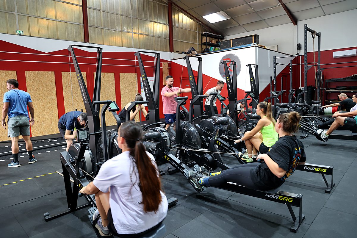 La salle Red Origin à Séméac, espace cardio et HYROX